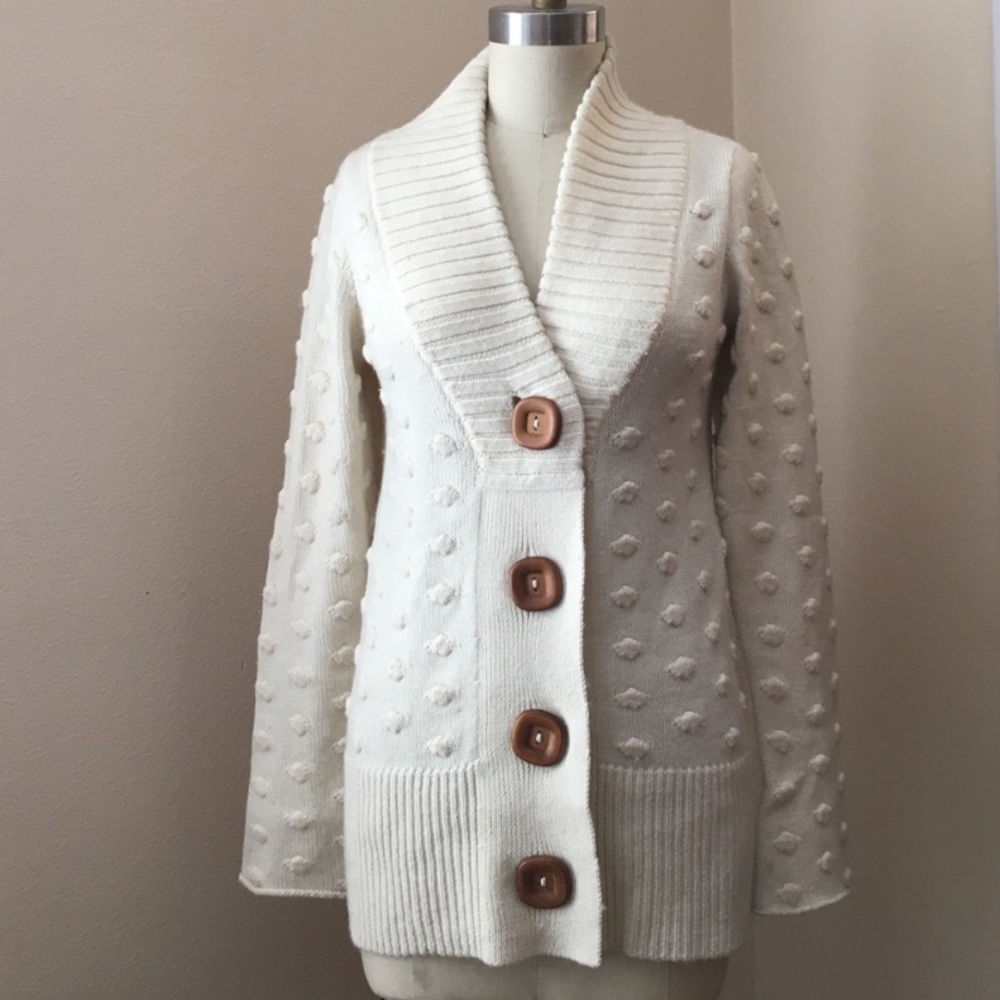 Anthropologie Charlie & Robin Bubbling Up Cardigan Sweater